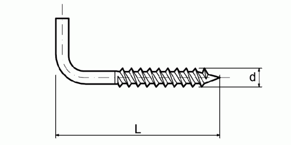 9.9 Wood screw hook