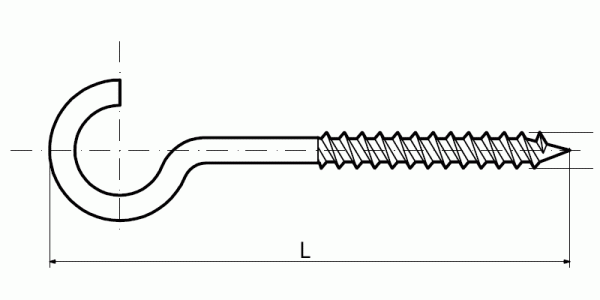 9.10 Wood screw bend hook