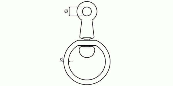8.9 Round swivel with ring