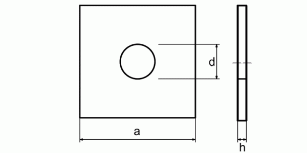 3.5 Шайба квадратная для деревянных конструкций